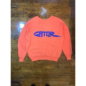 Vintage 70s 80s Florida Gators Sweatshirt Orange Gator Raglan Medium Large